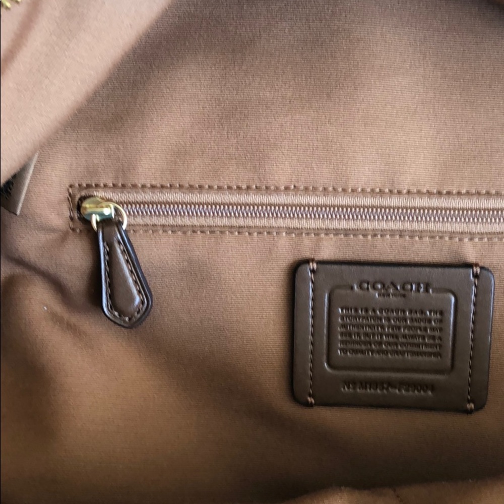 Coach Saddle Pebbled Leather “Charlie” Large Backpack - Picture 10 of 16